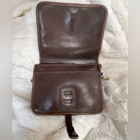 Vintage Coach Buckled Pouch/Saddle Pouch made in New York City brown 1970s - Picture 7 of 15